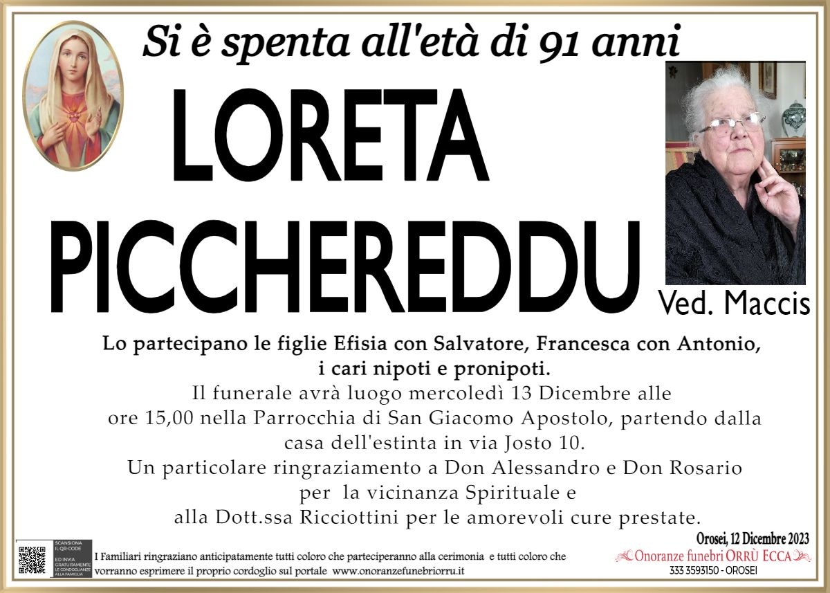 MANIFESTO Loreta Picchereddu