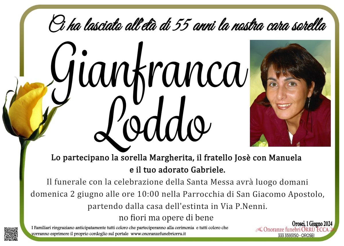 MANIFESTO Gianfranca Loddo