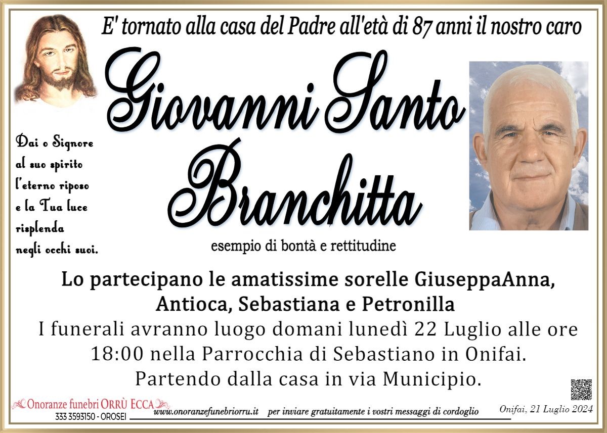 MANIFESTO Giovanni Santo Branchitta