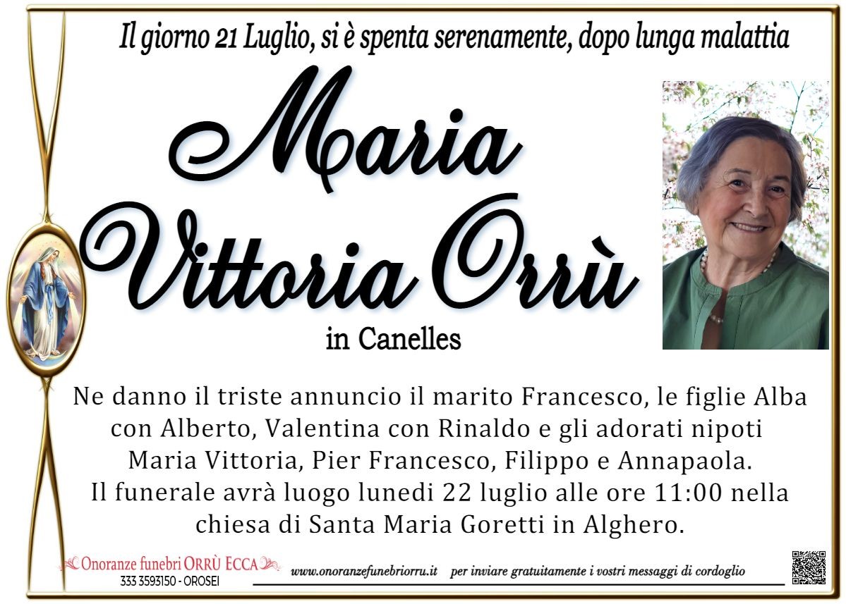 MANIFESTO Maria Vittoria Orrù