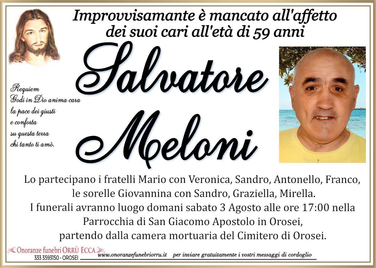 MANIFESTO Salvatore Meloni