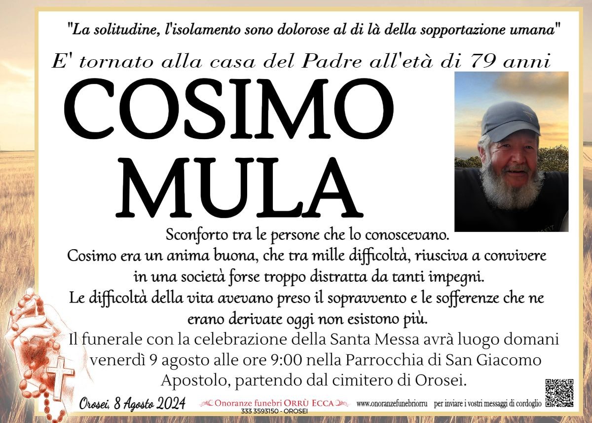 MANIFESTO Cosimo Mula