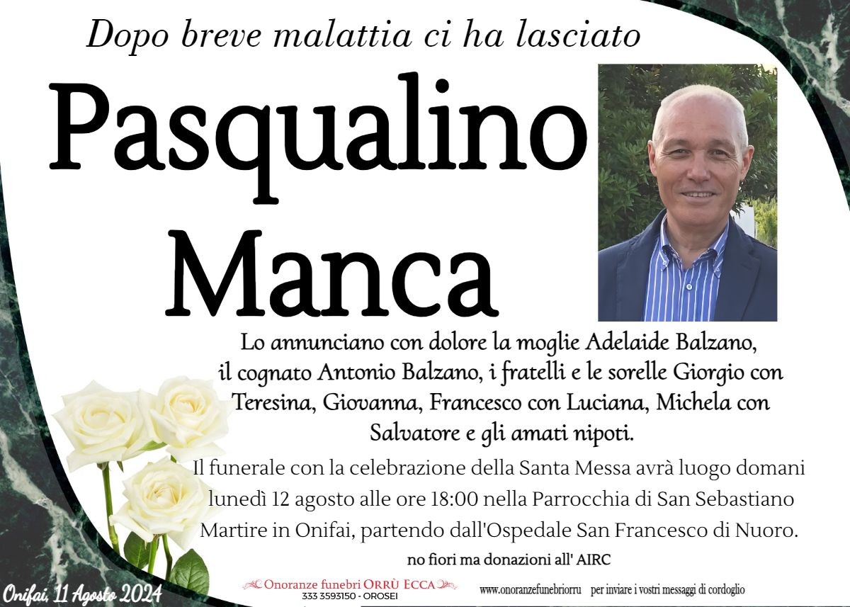 MANIFESTO Pasqualino Manca