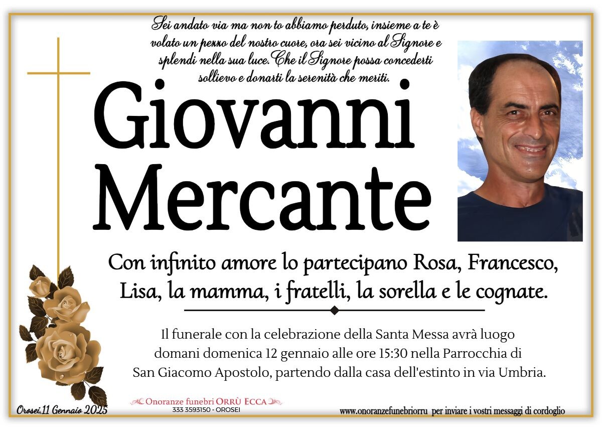MANIFESTO Giovanni Mercante