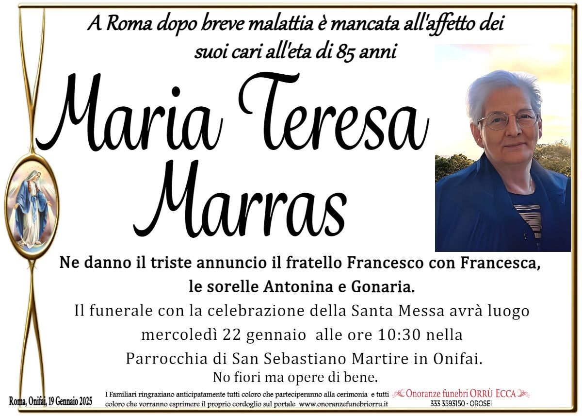 MANIFESTO Maria Teresa Marras