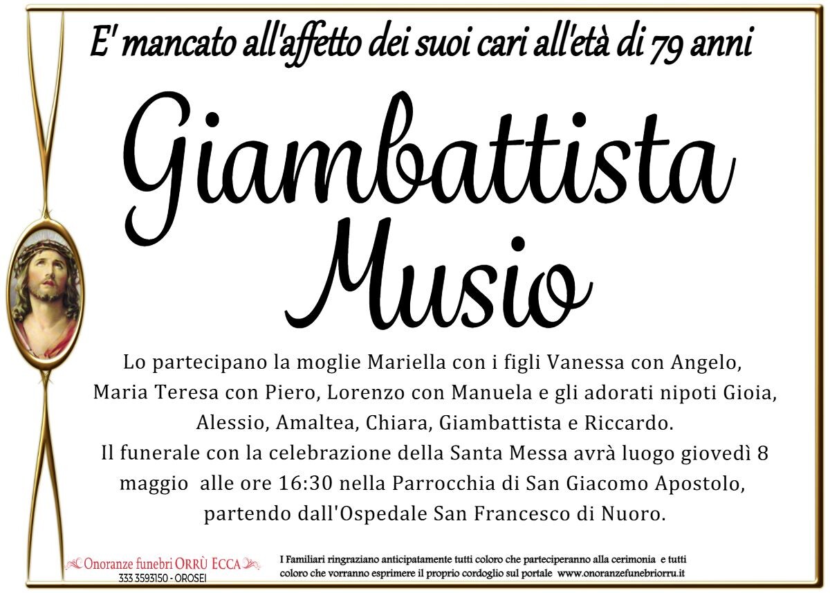 MANIFESTO Giambattista Musio