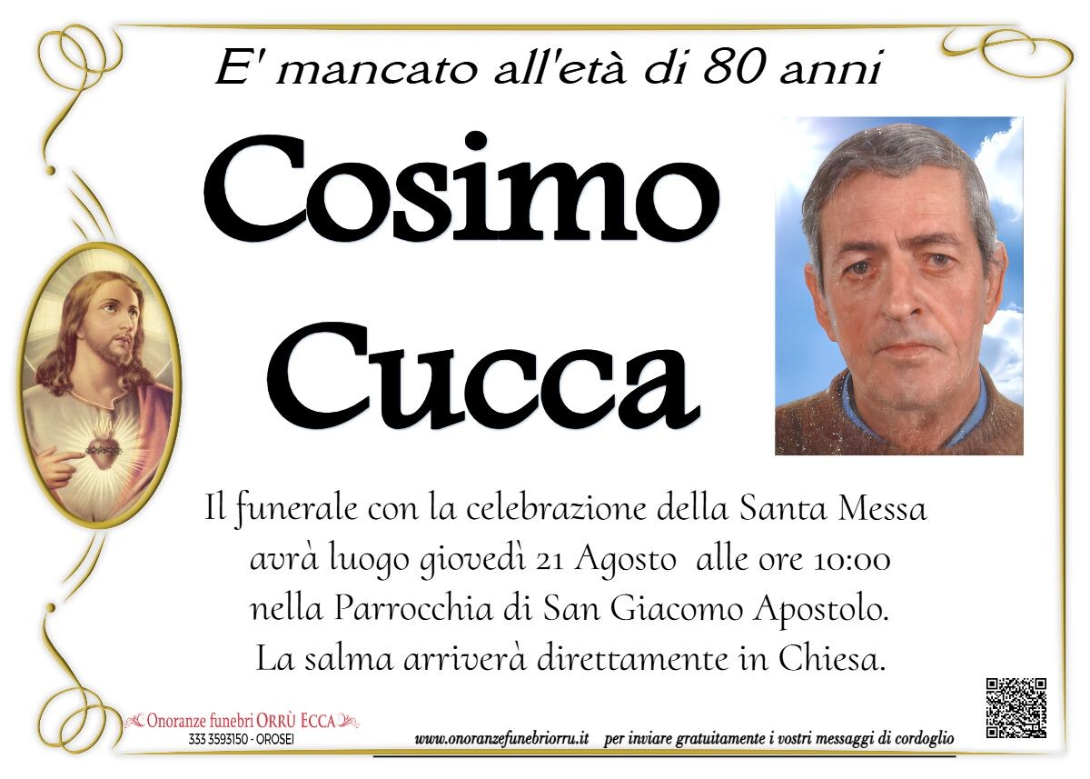 MANIFESTO Cosimo Cucca