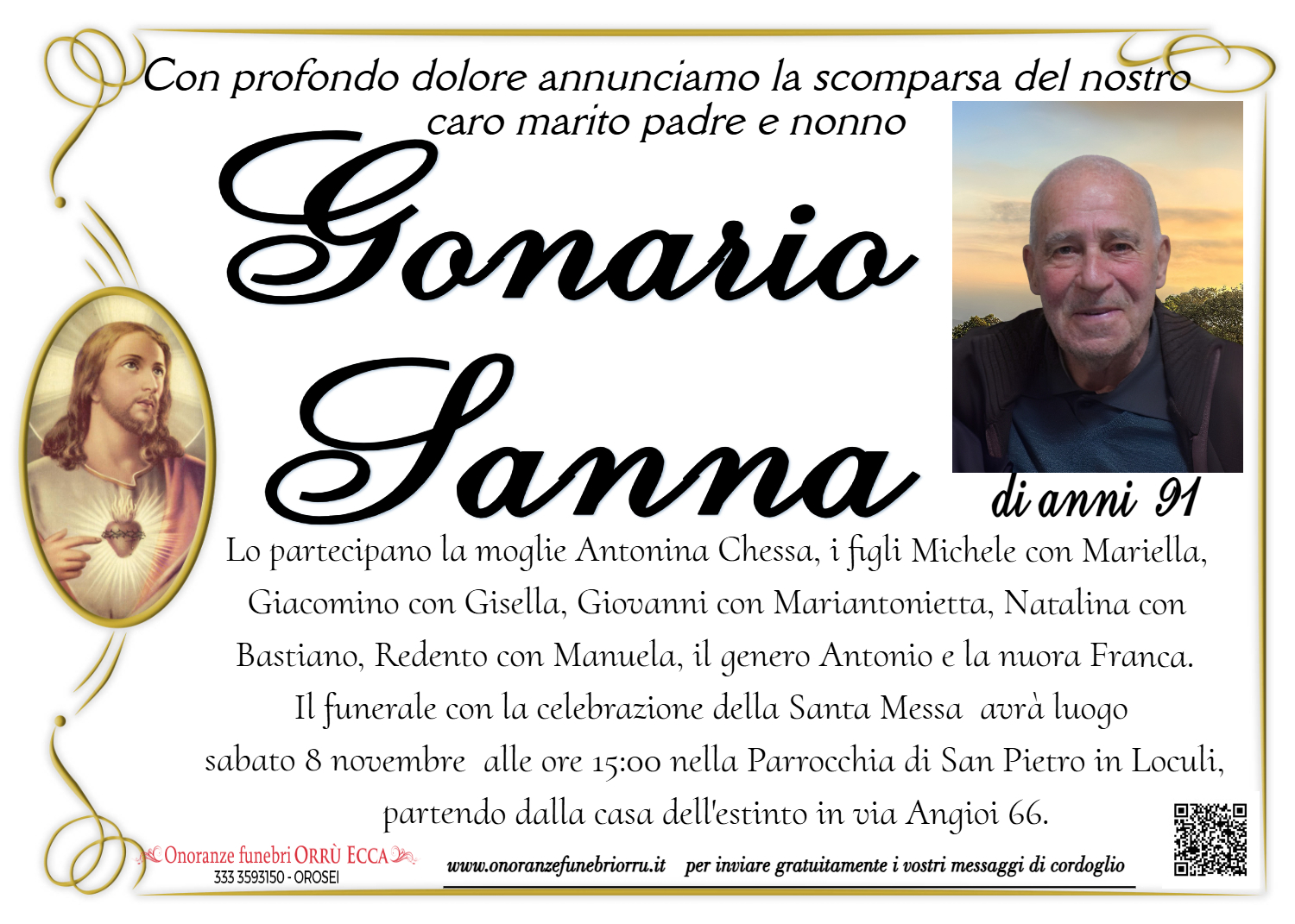 MANIFESTO Gonario Sanna