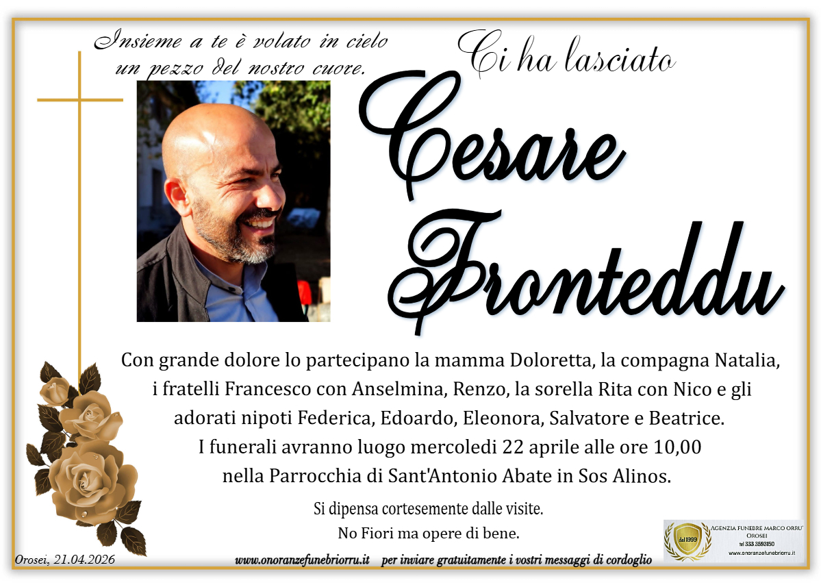 MANIFESTO Cesare Fronteddu