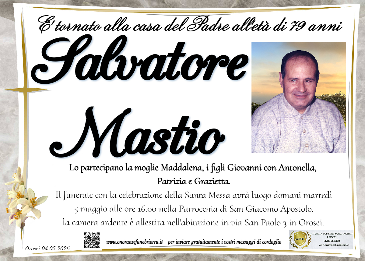 MANIFESTO Salvatore Mastio
