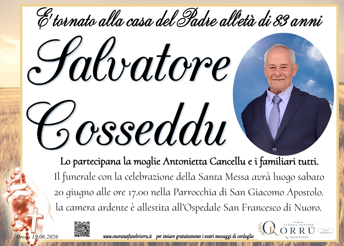 MANIFESTO Salvatore Cosseddu