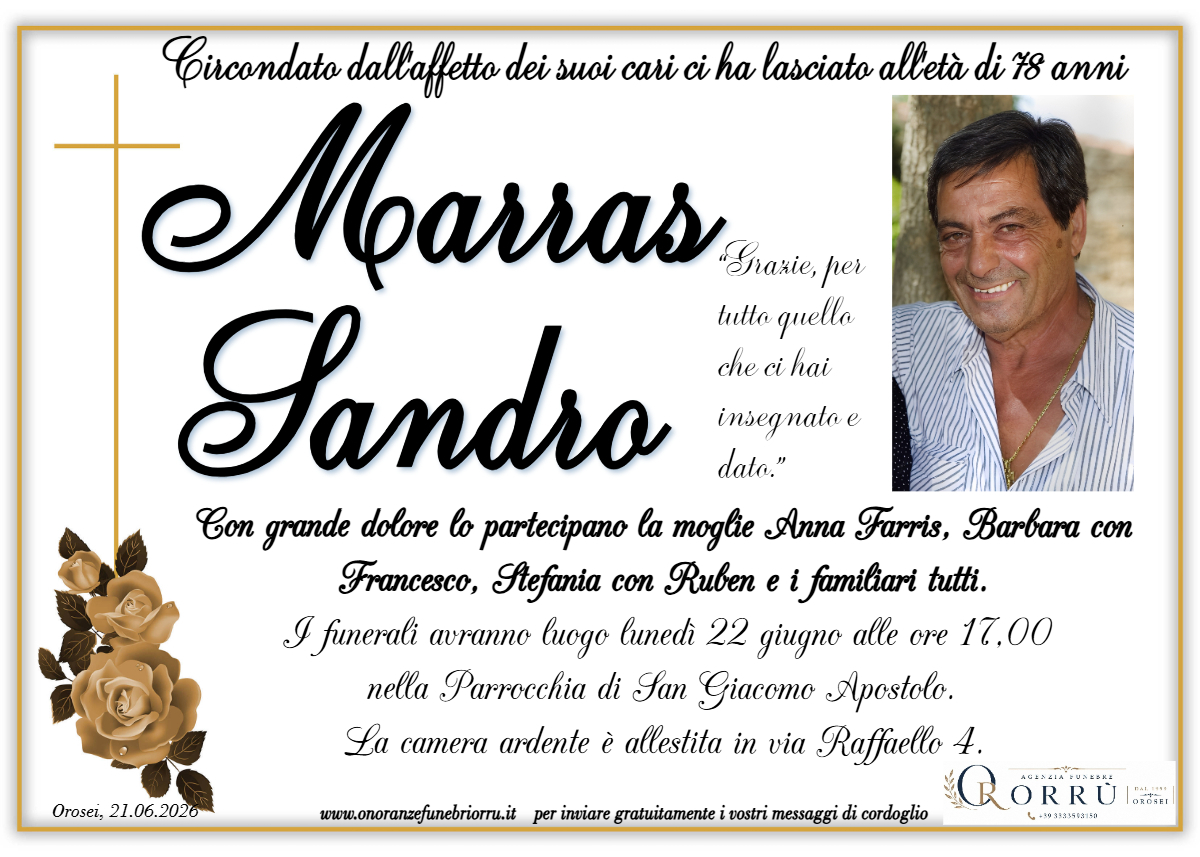 MANIFESTO Marras Sandro