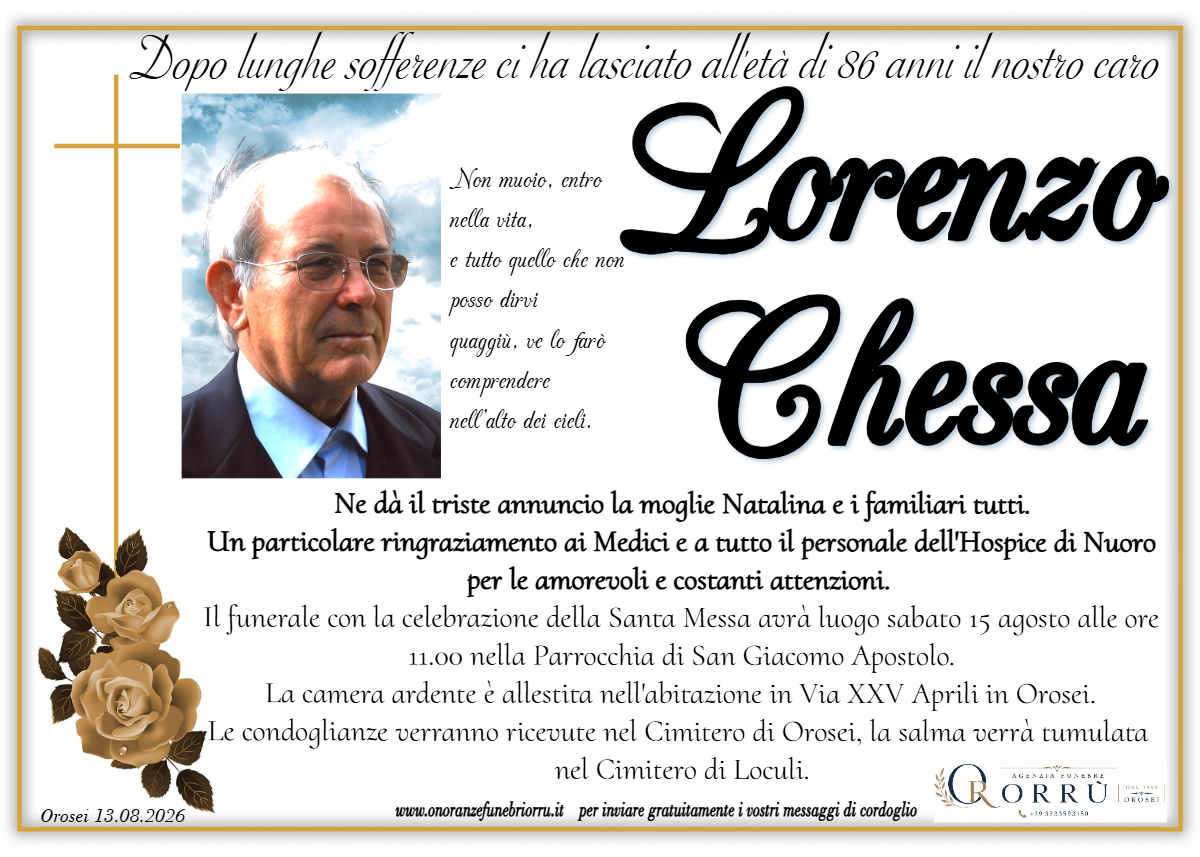 MANIFESTO Lorenzo Chessa