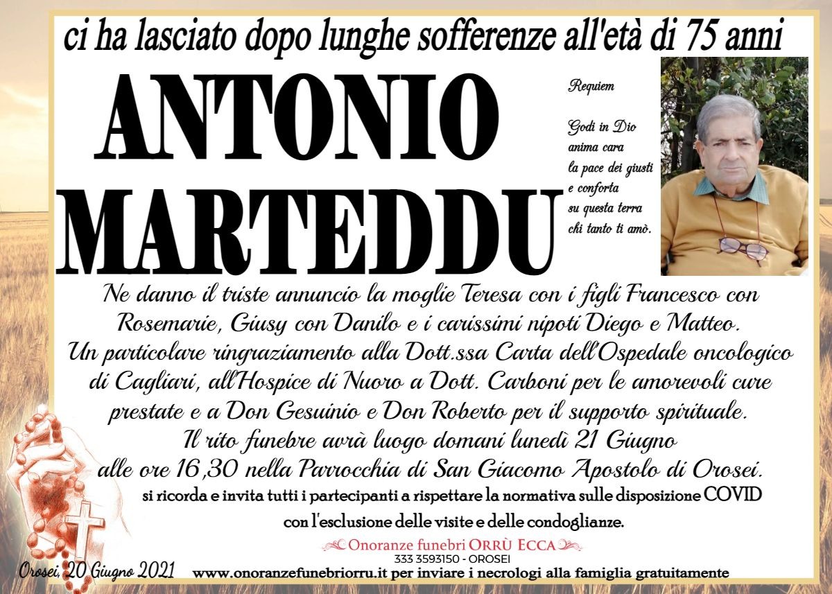 MANIFESTO Antonio Marteddu