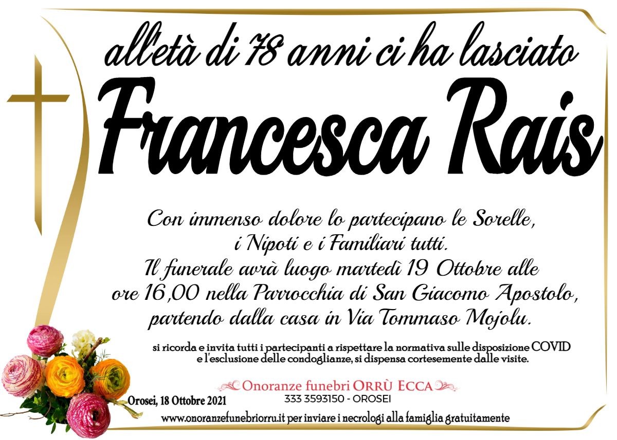MANIFESTO Francesca Rais