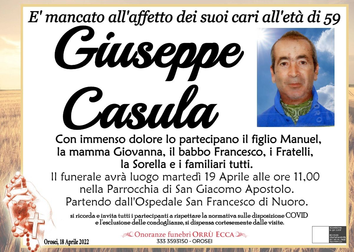 MANIFESTO Giuseppe Casula