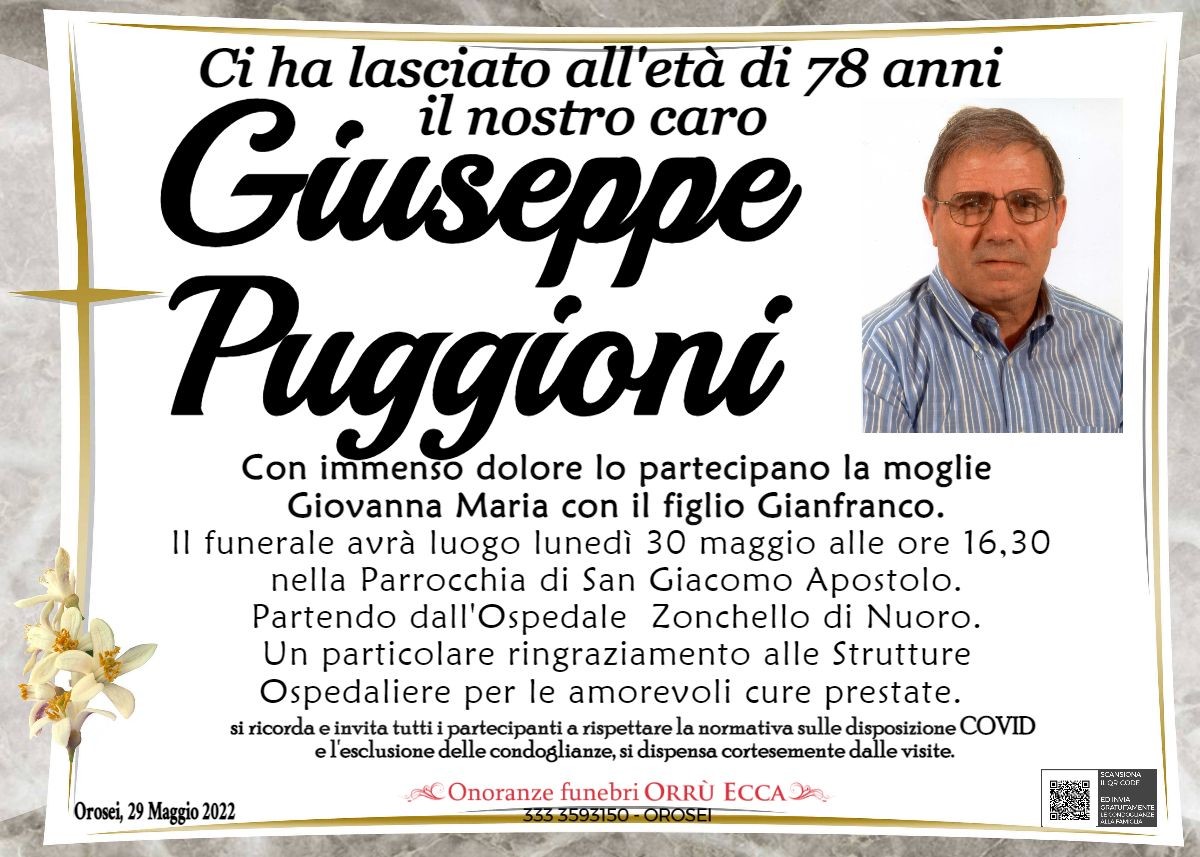 MANIFESTO Giuseppe Puggioni