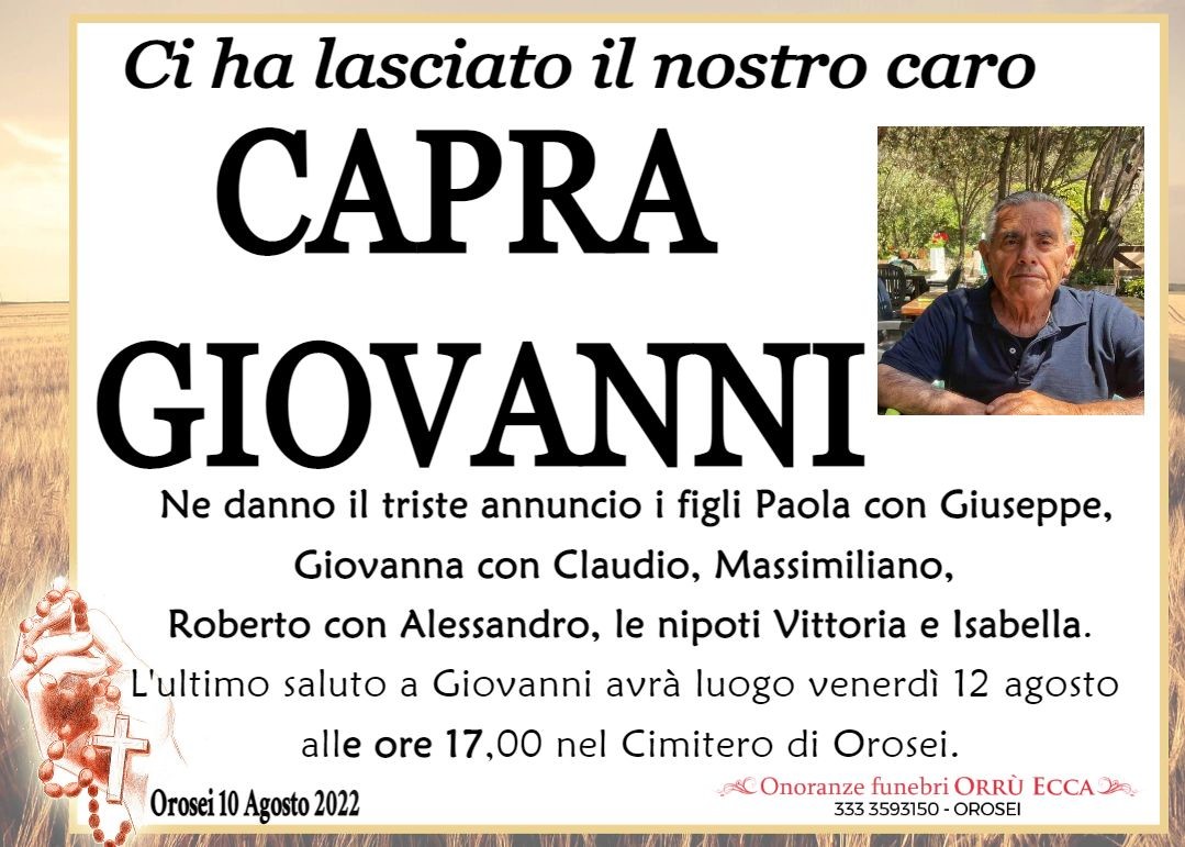 MANIFESTO Giovanni Capra