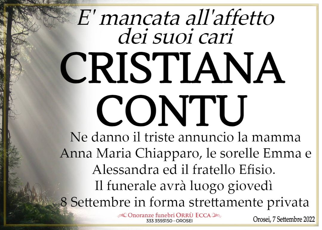 MANIFESTO Cristiana Contu