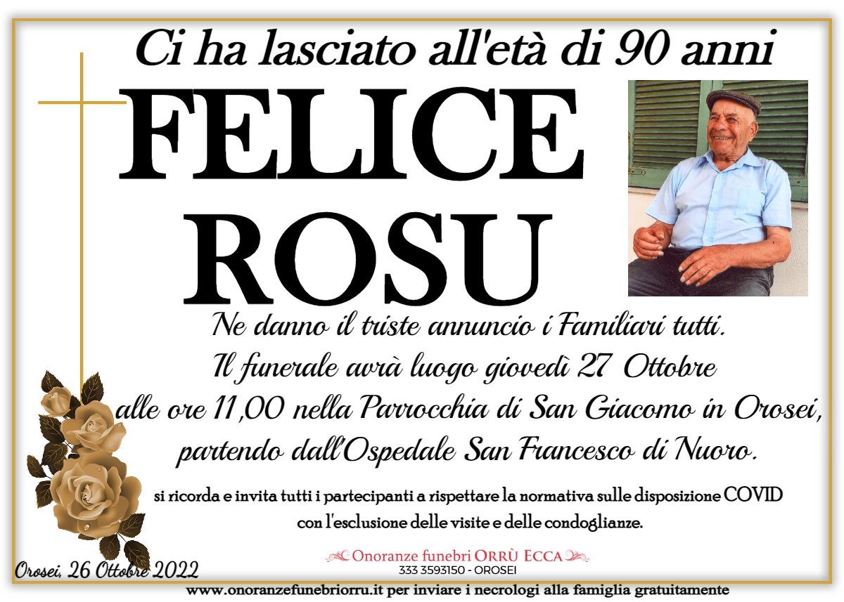 MANIFESTO Felice Rosu