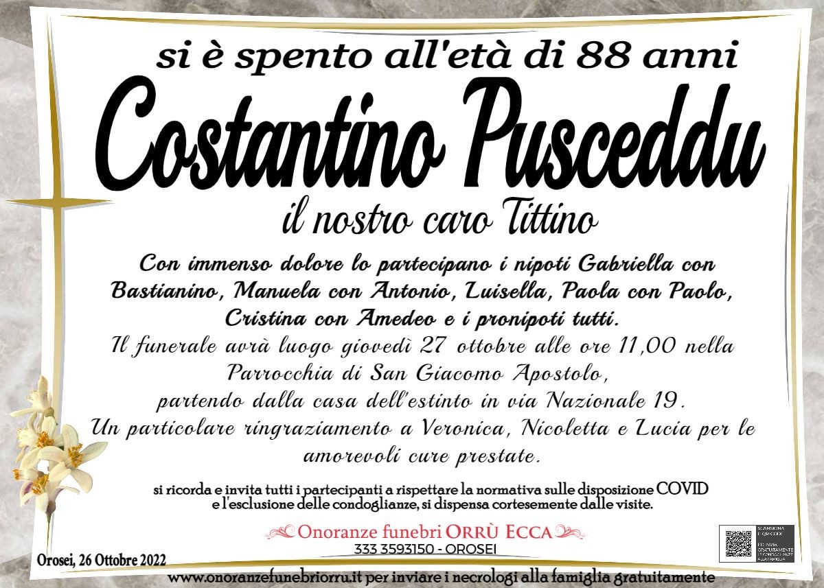 MANIFESTO Costantino Pusceddu