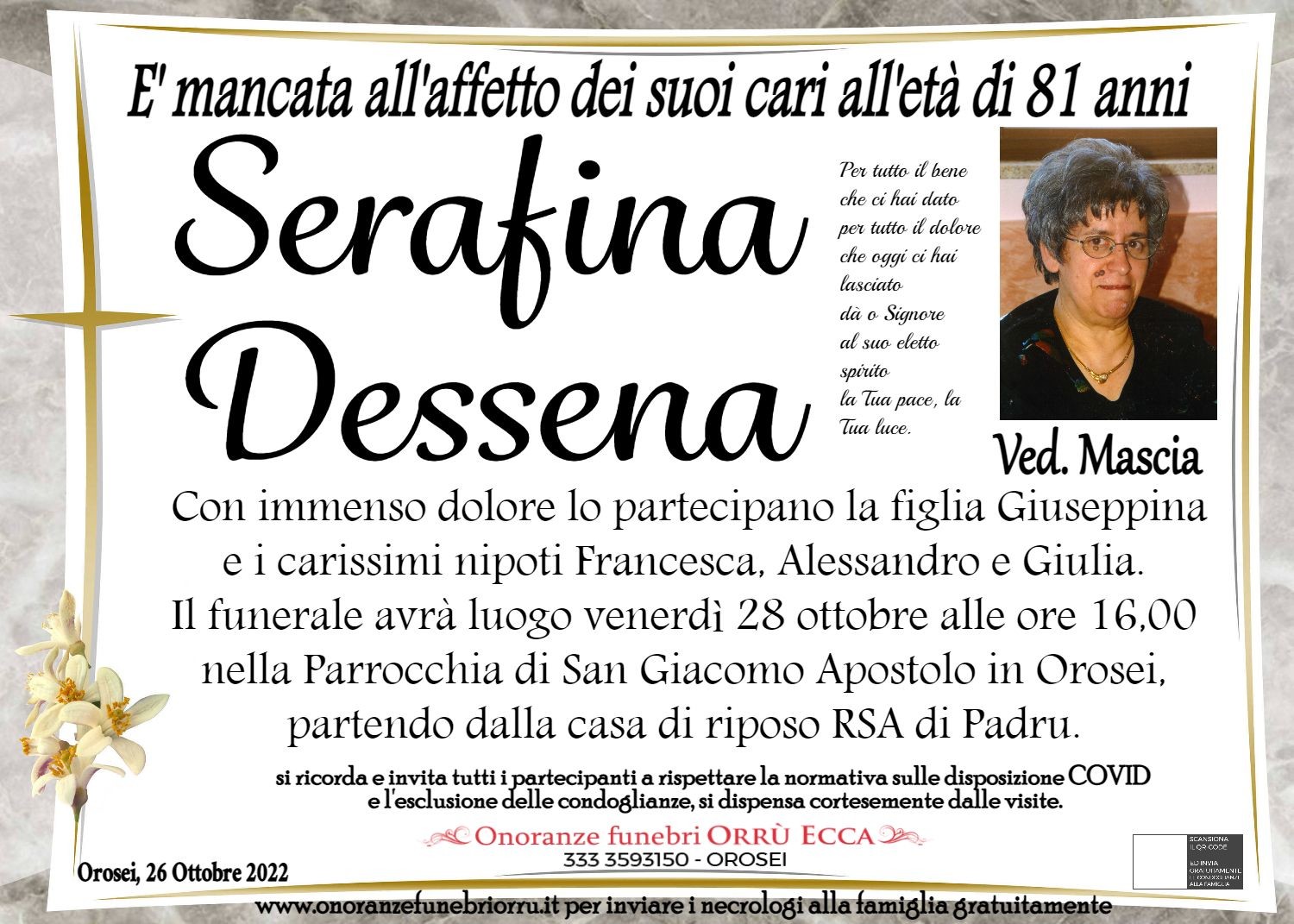MANIFESTO Serafina Dessena