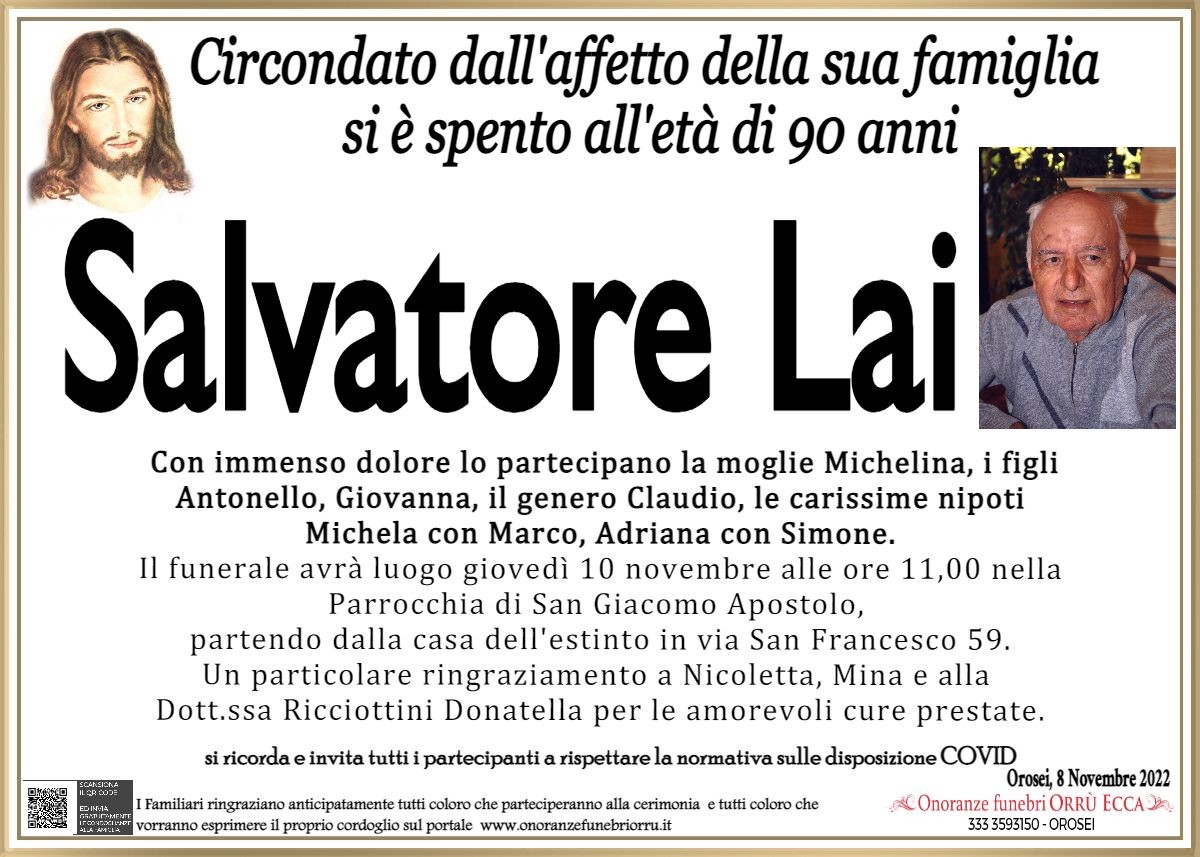 MANIFESTO Salvatore Lai