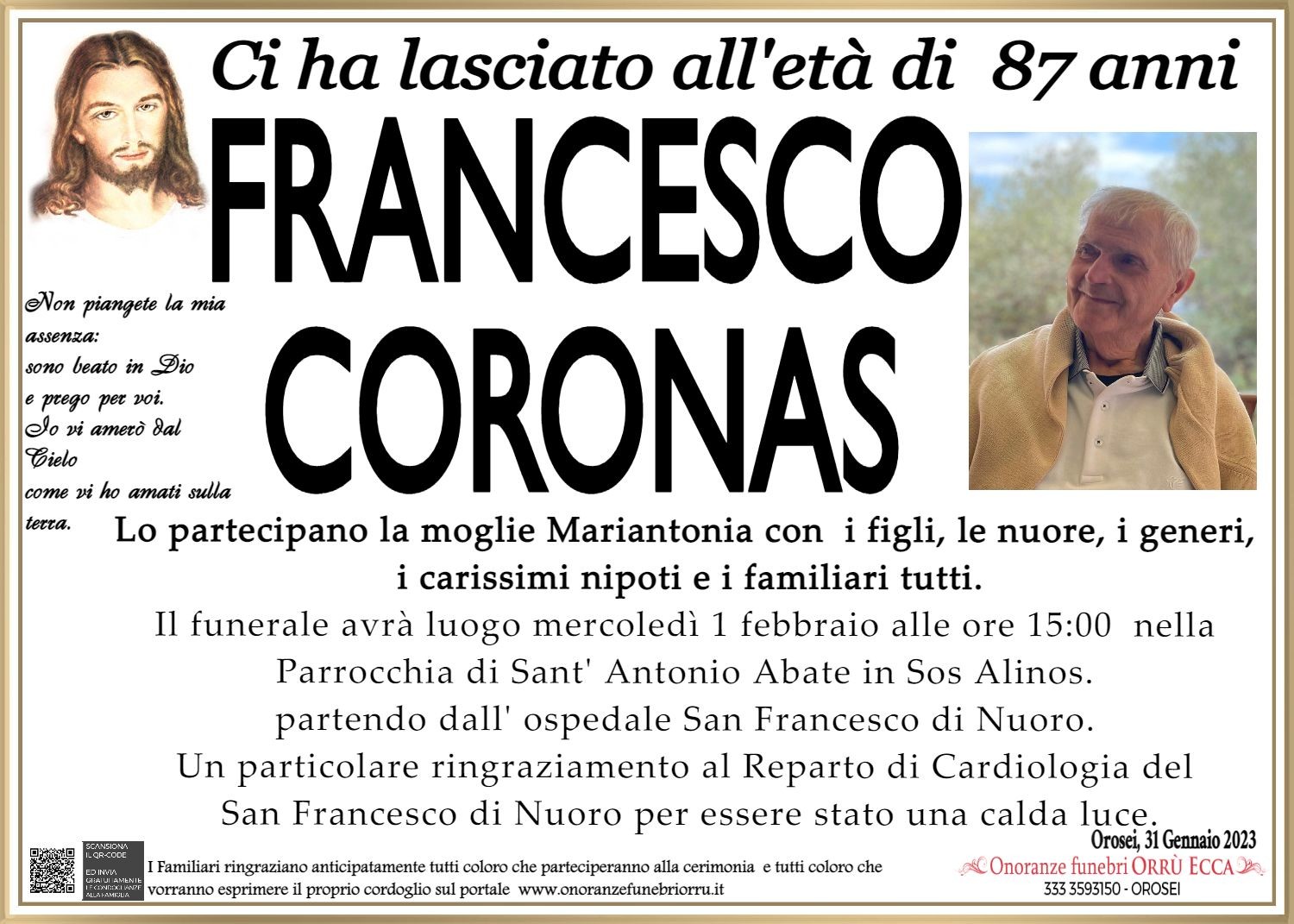 MANIFESTO Francesco Coronas