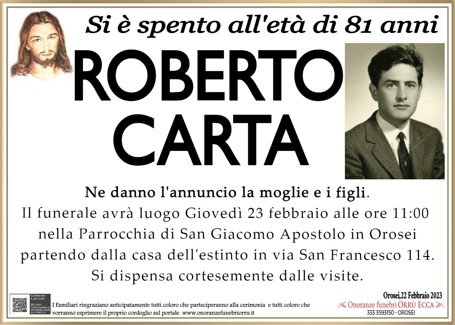 MANIFESTO Roberto Carta