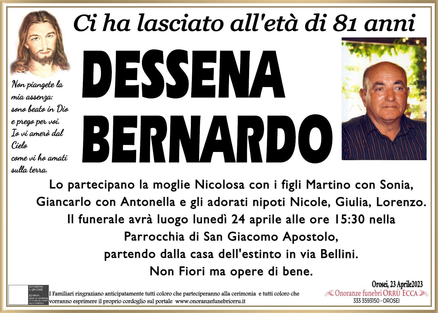 MANIFESTO Bernardo Dessena